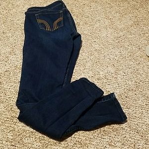 Dark wash skinny jeans